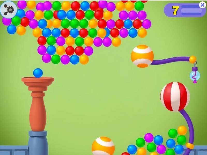 Savant Bounce Ace gameplay screenshot showing colorful bouncing balls